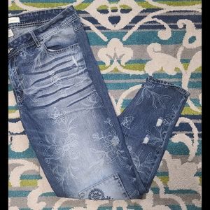 Est 1948 floral print denim